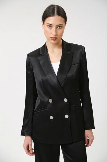 Пиджак из вискозы черный  Armani Exchange