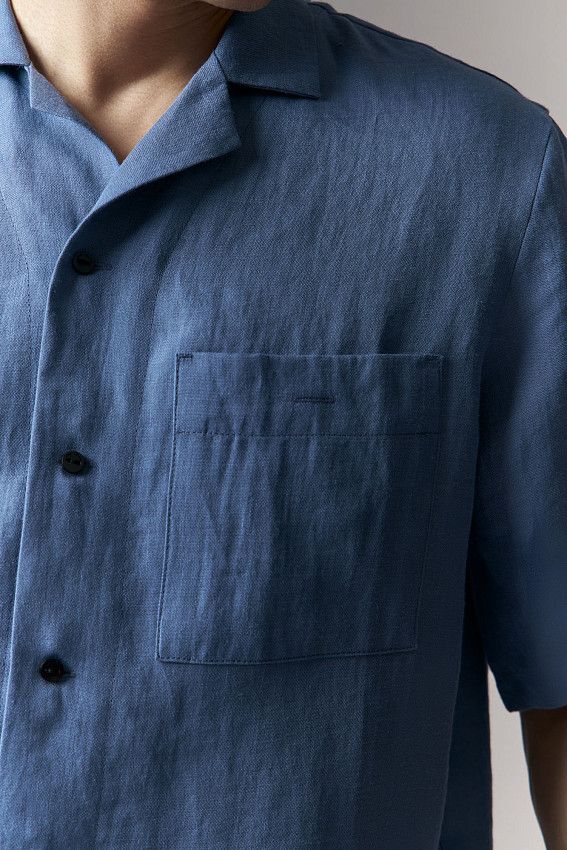 Рубашка с коротким рукавом The Hills Голубой