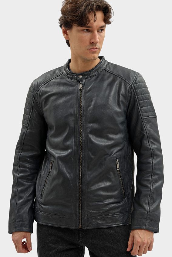 Куртка кожаная Mustang Синий