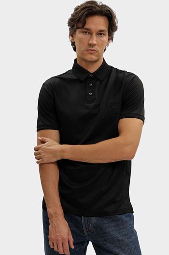 Поло из лиоцелла Emporio Armani