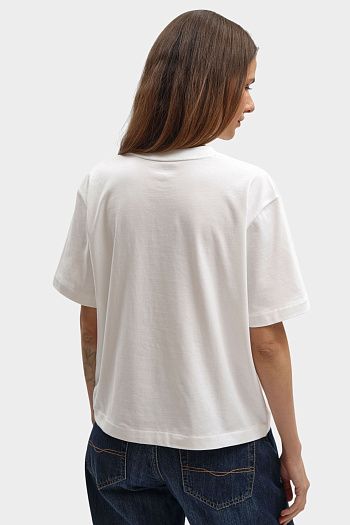Футболка хлопковая белая Calvin Klein Jeans