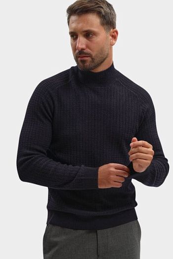 Джемпер шерстяной синий Trussardi