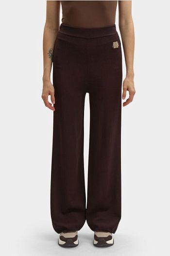 Брюки спортивные из вискозы коричневые Armani Exchange
