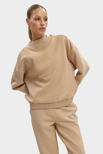 Свитшот хлопковый бежевый Armani Exchange