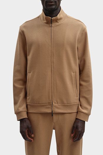 Толстовка хлопковая бежевый Emporio Armani