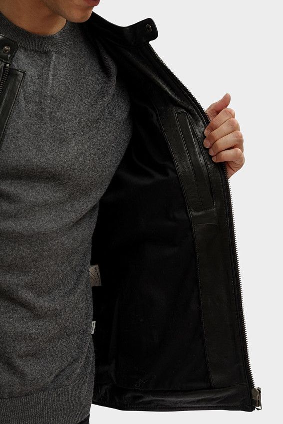 Куртка кожаная Pepe Jeans Черный