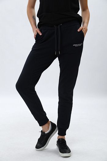 Брюки спортивные джоггеры хлопковые синие Armani Exchange
