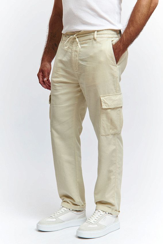 Брюки льняные Van Mich Бежевый