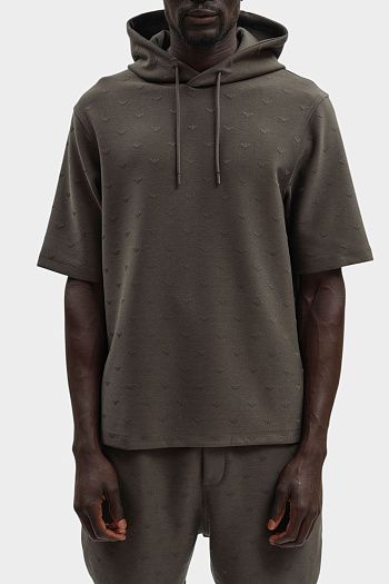 Худи из хлопка Emporio Armani