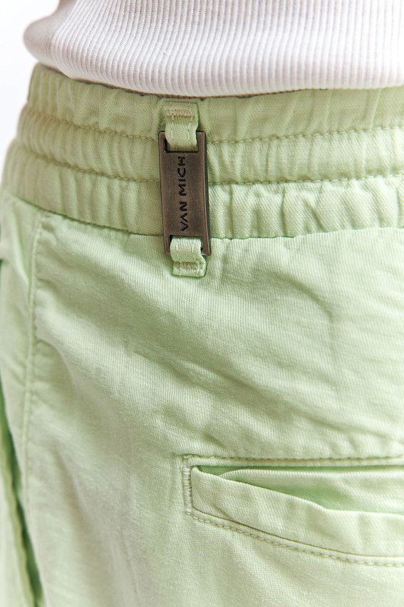 Шорты льняные Van Mich Зеленый