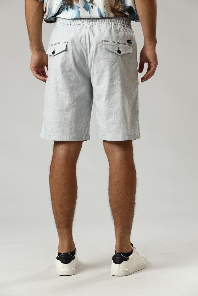 30031193_10013611 Шорты льняные Strellson Голубой