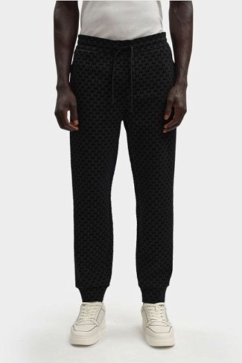 Брюки спортивные хлопковые черные Armani Exchange