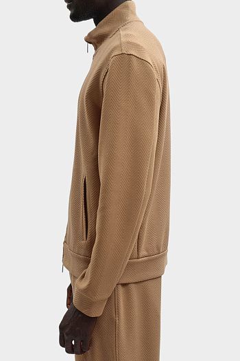 Толстовка хлопковая бежевый Emporio Armani