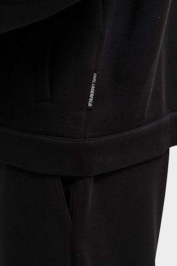 Толстовка хлопковая черная Karl Lagerfeld