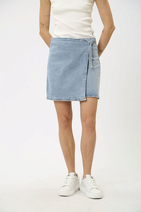 Юбка джинсовая Calvin Klein Jeans Голубой