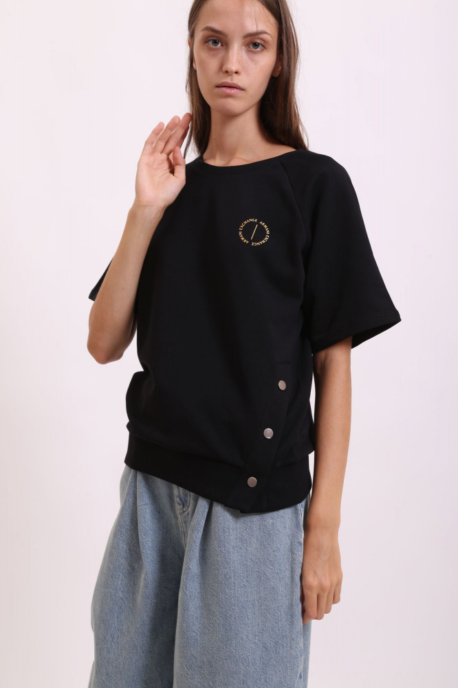 6KYM14_YJ6PZ свитшот с коротким рукавом armani exchange 
