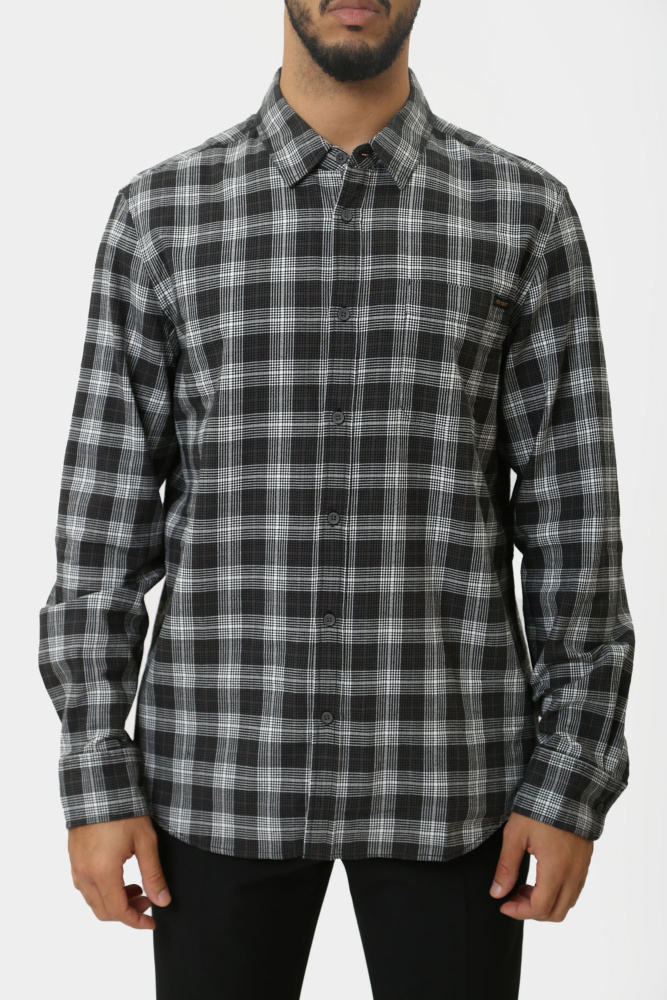 1015625 Рубашка с длинным рукавом Mustang Серый