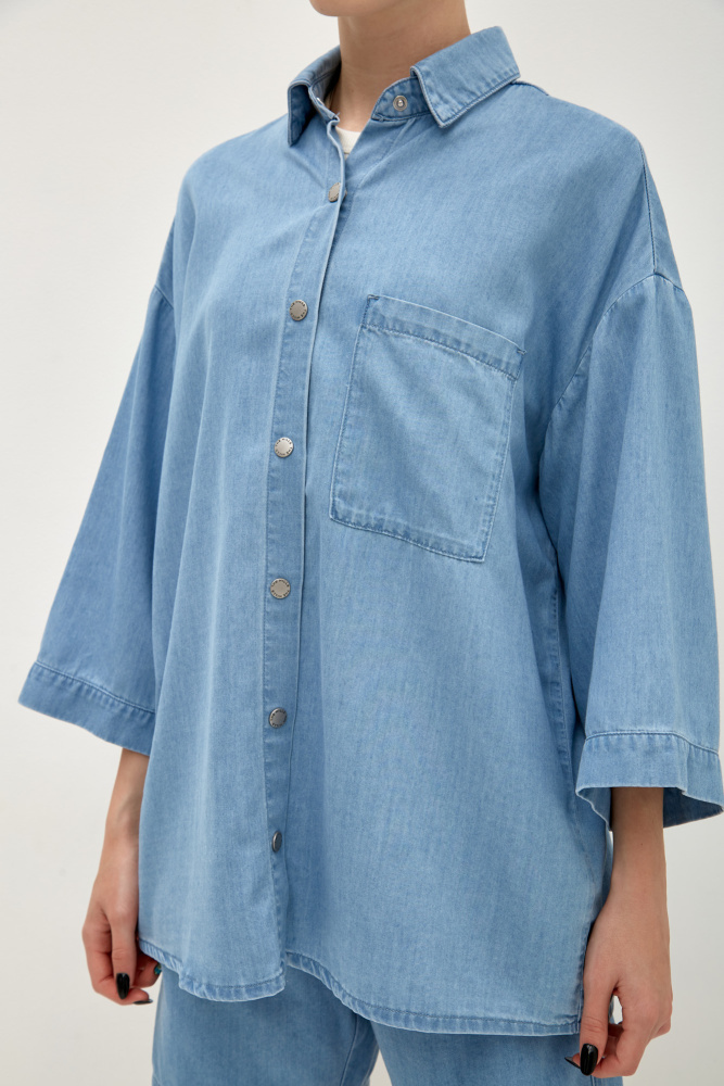 W-241-TK-56-1036 рубашка джинсовая the hills 