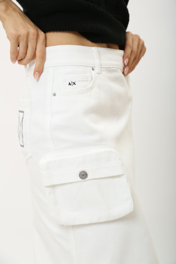 3DYN65_Y15MZ_0104 юбка джинсовая armani exchange 