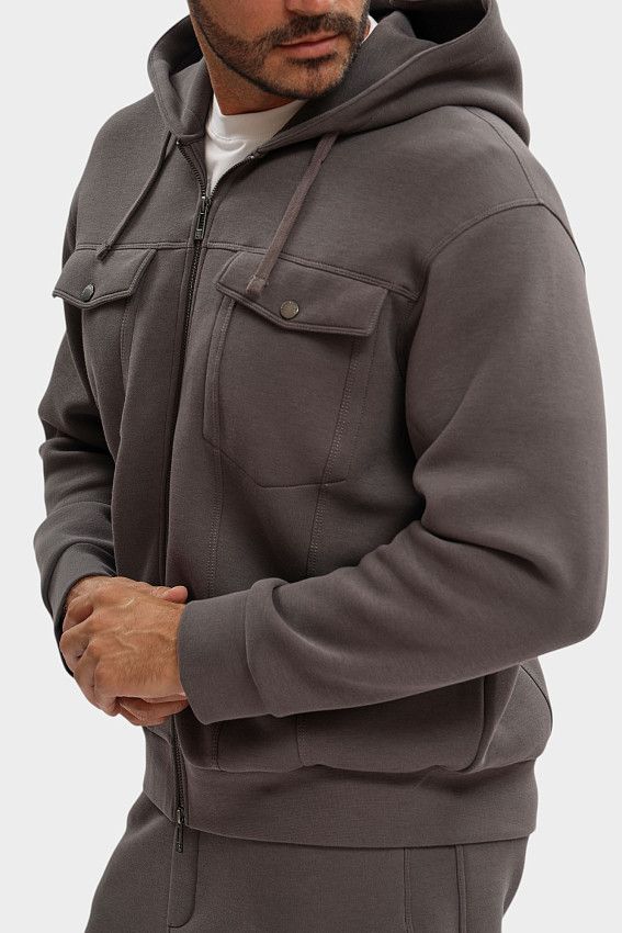 Толстовка с капюшоном Armani Exchange Серый