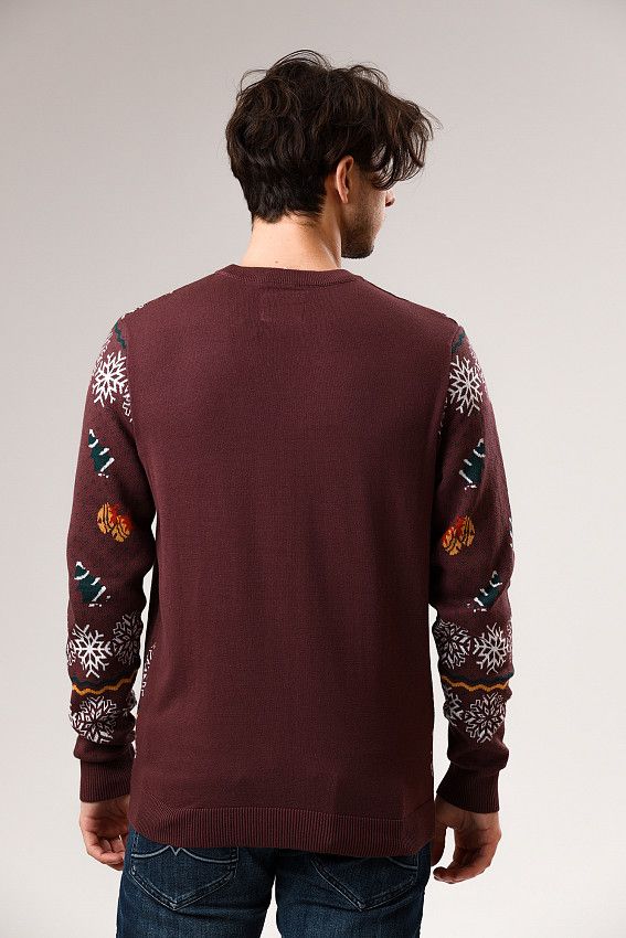 Свитер Jack &amp; Jones Бордовый