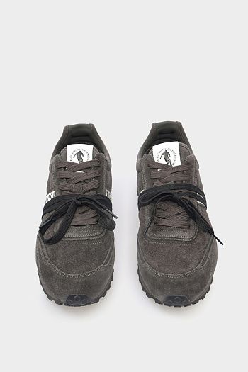 Кроссовки замшевые черные Bikkembergs