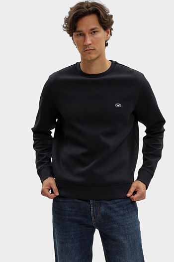 Свитшот из хлопка Emporio Armani