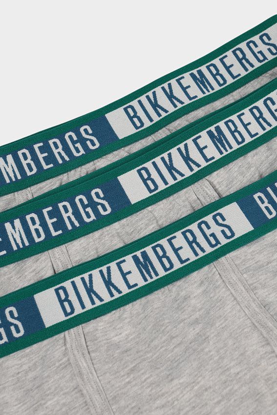 Трусы 3 шт. Bikkembergs Серый