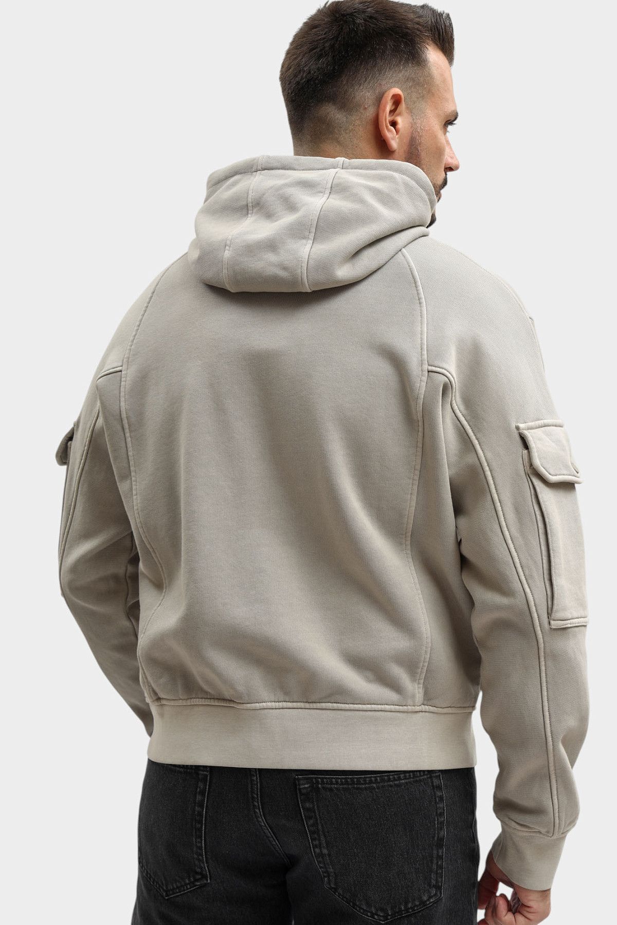 Худи Emporio Armani Серый