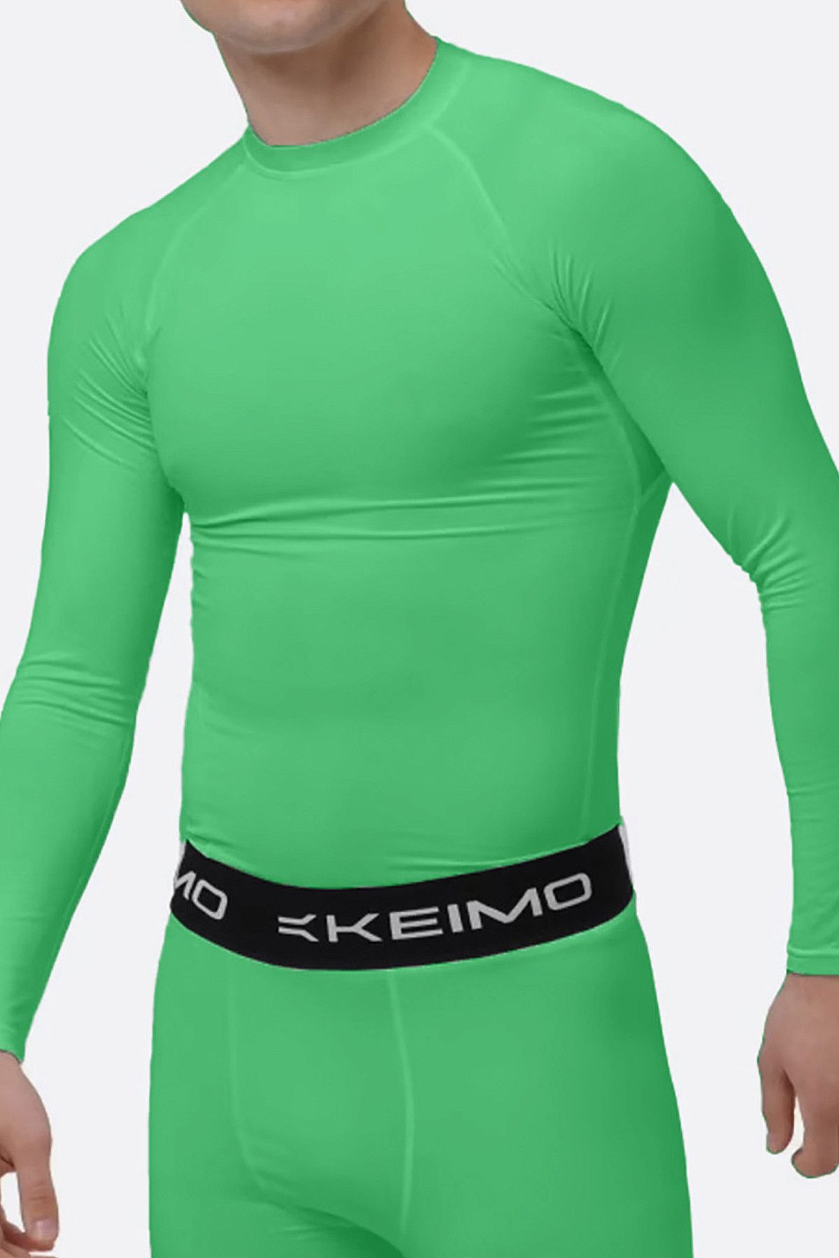 Лонгслив компрессионный Keimo Зеленый