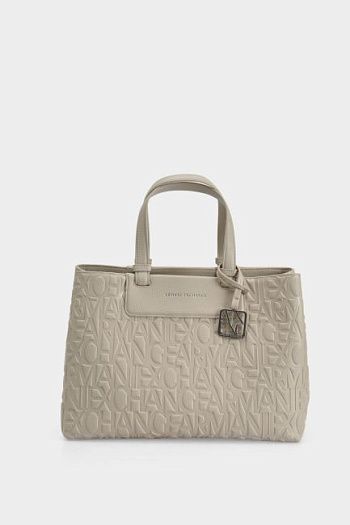 Сумка тоут бежевая Armani Exchange