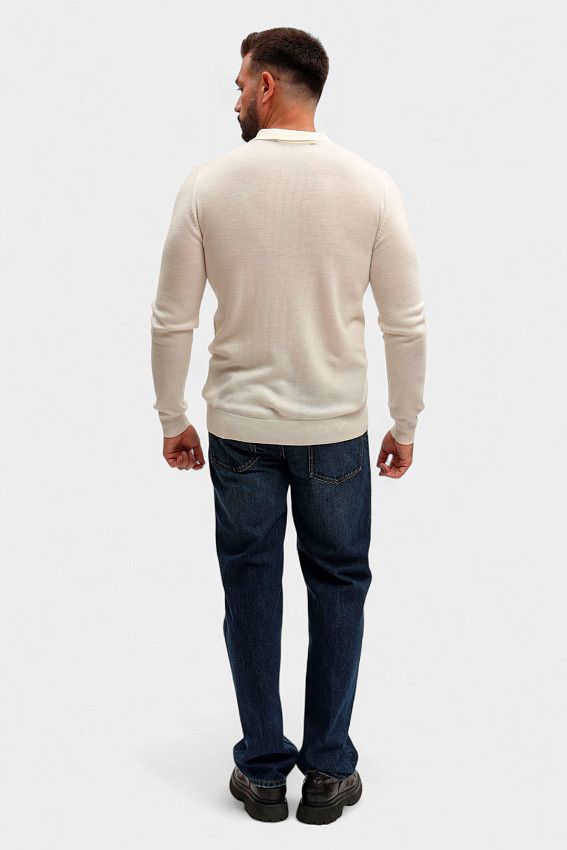 Поло с длинным рукавом Karl Lagerfeld Бежевый