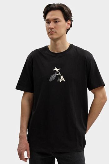 Футболка из хлопка Armani Exchange