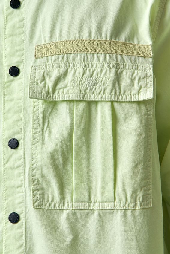 Рубашка с длинным рукавом Van Mich Зеленый