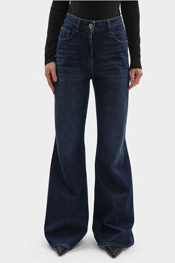 Джинсы клёш синие Trussardi