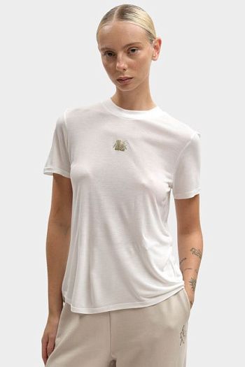 Футболка из вискозы молочная Armani Exchange