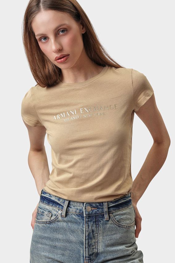 Футболка Armani Exchange Бежевый