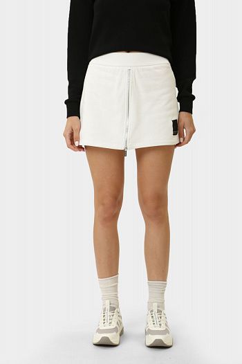 Шорты трикотажные хлопковые белые Armani Exchange