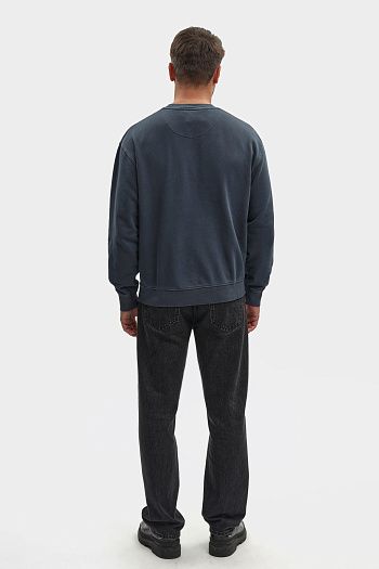 Джинсы прямые хлопковые синие Pepe Jeans