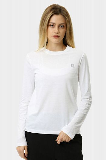 Лонгслив хлопковый белый Calvin Klein Jeans