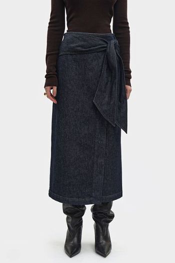 Юбка джинсовая синяя Emporio Armani