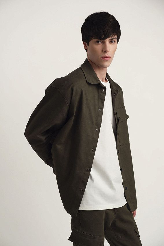 Рубашка с длинным рукавом The Hills Хаки