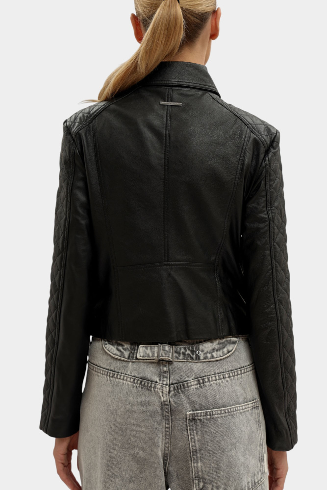 XW000654_AF16212 куртка кожаная armani exchange 