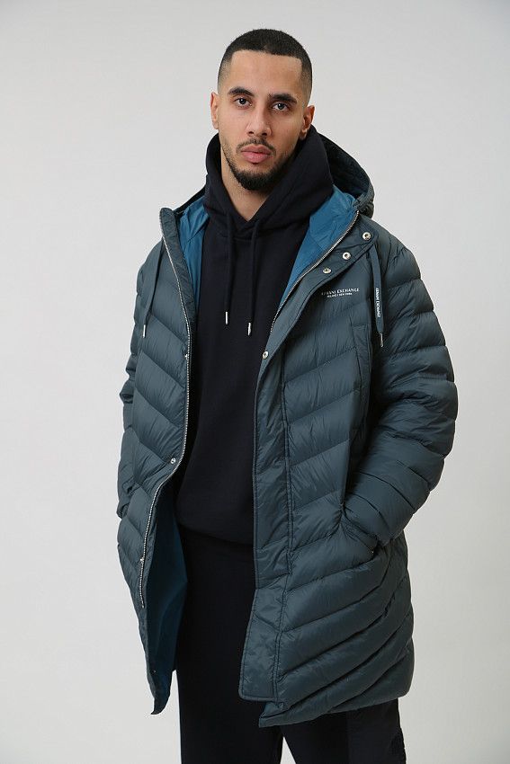 Пальто пуховое Armani Exchange Черный
