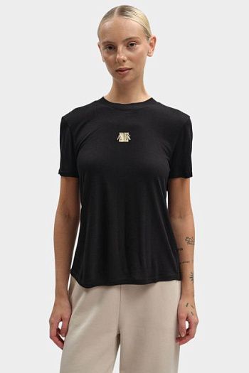 Футболка из вискозы черная Armani Exchange