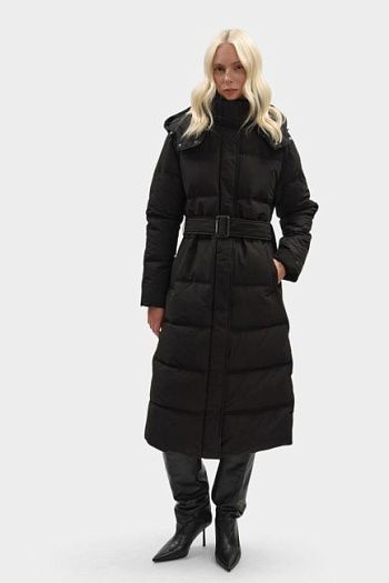 Пуховик черный Trussardi