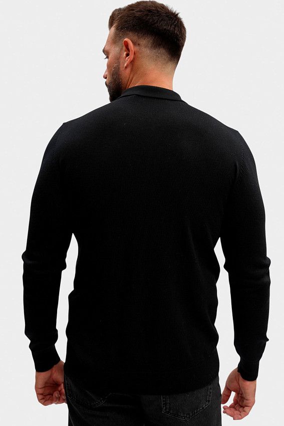 Поло с длинным рукавом Karl Lagerfeld Черный