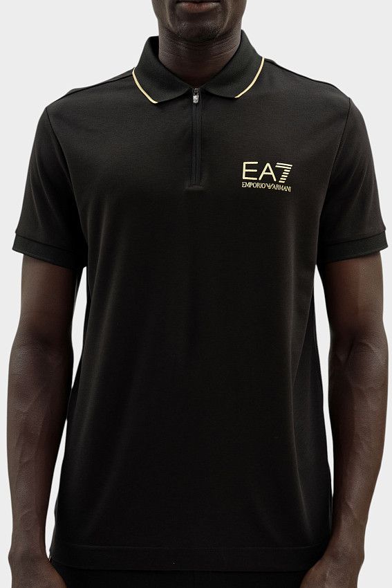 Поло EA7 Черный