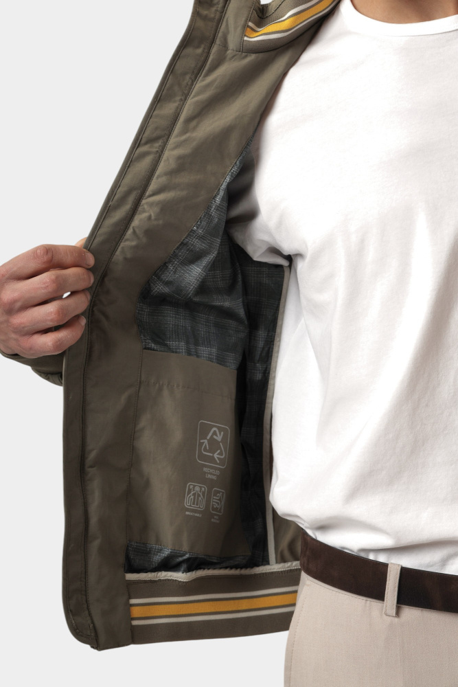 M5520DT3218F Бомбер Geox Хаки