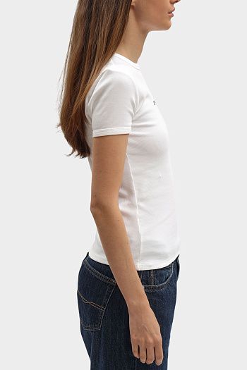 Футболка хлопковая белая Calvin Klein Jeans